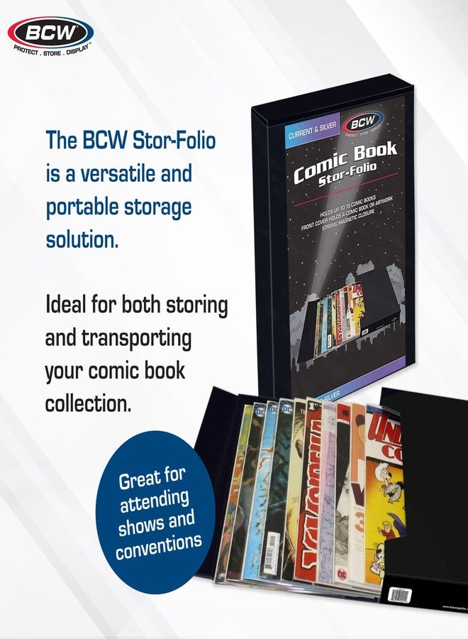 BCW Comic Book Stor-Folio – 1 Pack | Comic Book Travel Case for Current & Silver Age | Magnetic Comic Folio Carrier - Image 3
